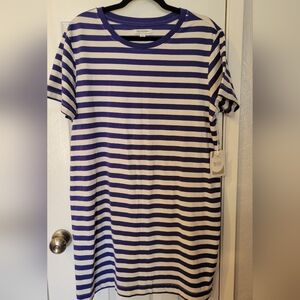 Universal Thread Navy and White Striped Dress